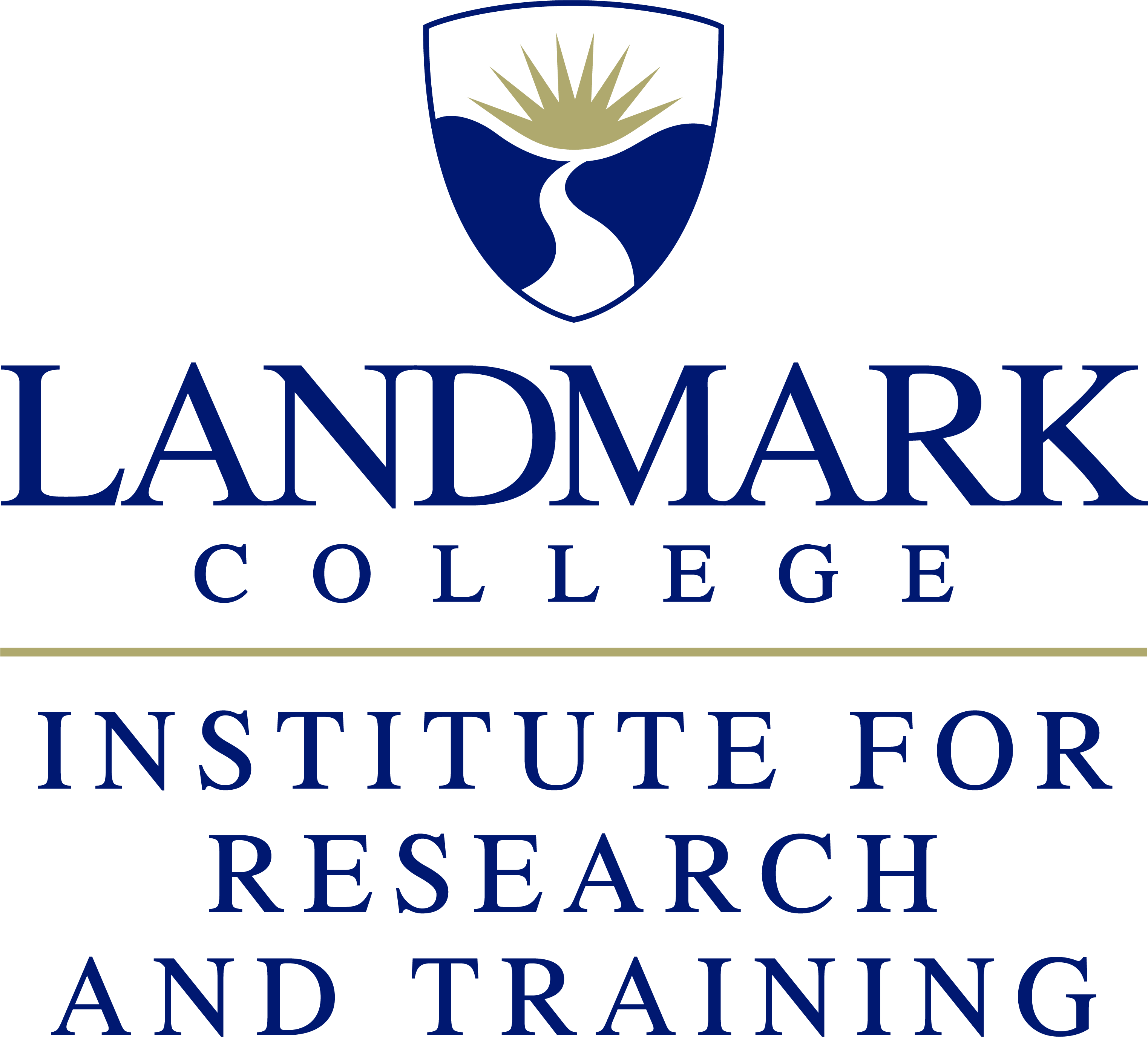 Landmark College logo with "Institute for Research and Training"